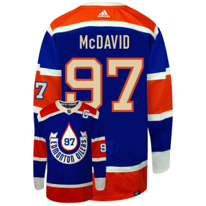 Connor McDavid 97 Heritage Classic Edmonton Oilers Tröjor 2023 Adidas Primegreen